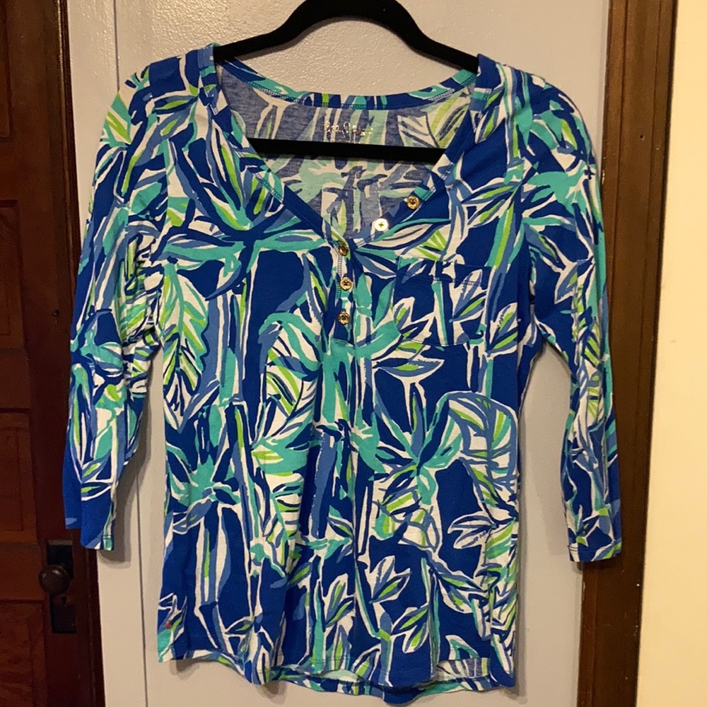 Lilly Pulitzer 3/4 sleeve tee